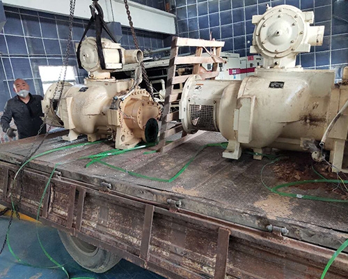 鶴煤集團(tuán)登?？諌簷C(jī)大修項目現(xiàn)場